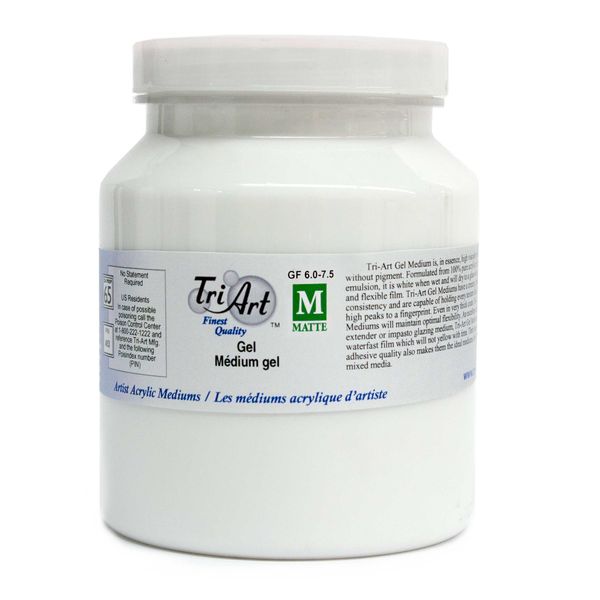 Tri-Art Artist Gel Mediums, 500ml, Matte