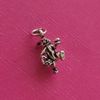 Sterling Silver Easter Egg Basket Bunny Rabbit 3D Charm Pendant 925 USA New
