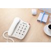 Binatone Big Button 110 Corded Phone, Wall Mountable, Hearing Aid Compatible, Redial Button - White