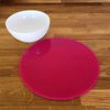 Round Placemat Set - Gloss Yellow 4 Placemats Standard 28cm