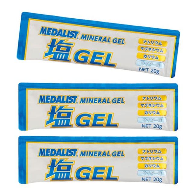 MEDALIST Medalist Salt Gel, 3 Bags, For Marathons, Trail Running, Tolerun, Running, Action Diet, Supplement, Mineral, Salt Supplement, Heatstroke Prevention, Club Activities