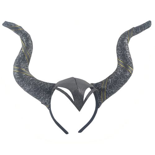 Dzrige Devil Horns Headband Black Devil Horns Headwear Horns Headpiece Halloween Demon Headdress Demon Horn Hair band Medieval Costume Accessory