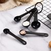 DOTINGHUX Measuring Spoons, Plastic Measuring Spoons Set with Egg Separator 12-Piece,Black