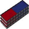 E/12 Replacement Pad Compatible for 2000 Plus Printer 12 - Water Based - Pack of 3 - Blue & Red (2 Colors)