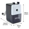 Rapesco R64000B2 Desktop Pencil Sharpener Model 64, Black