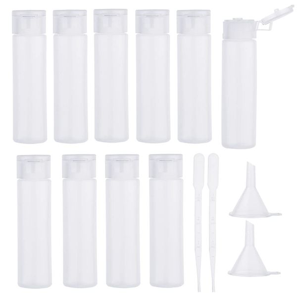 BENECREAT 10 Pcs Travel Bottles 18ml Small Divided Bottles Leak Proof Business Trip Overseas Travel Portable Refill Container Bath Supplies Bottle Cosmetic Subdivider Shampoo Bottle