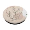 Minimalistic Eucalyptus Flower Abstract Line Art Boho PopSockets with Interchangeable PopGrip