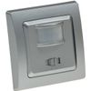 Delphi Motion Sensor 160° Flush-Mounted 2-Wire 250 V, Replaces a Light Switch LED 3-100 Watt Silver