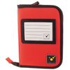 tee-uu Drive Organiser DIN A6 3 Colours Logbook Folder Storage in Glove Compartment Removable Key Clip Red Black Blue, red