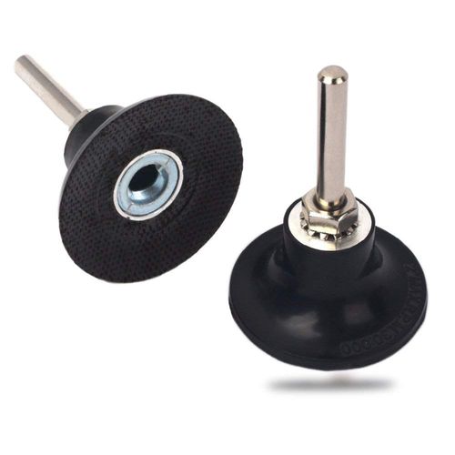 Gasea 2pcs 2-Inch Roll Lock Sanding Disc Pad Holder, 1/4" Shank Quick Change Adapter Rotary Pad Holder