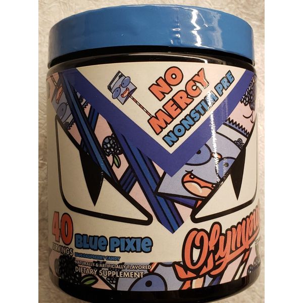 Olympus NO MERCY Non-Stimulant Pre-W.O. - Blue Raspberry - 40 Serv - Exp 7/2025