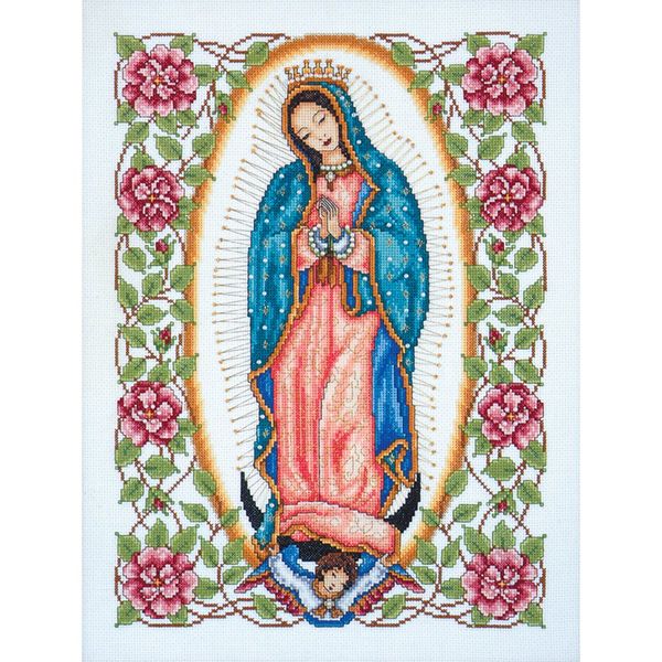 Tobin Caliente Our Lady of Guadalupe Counted Cross Stitch Kit