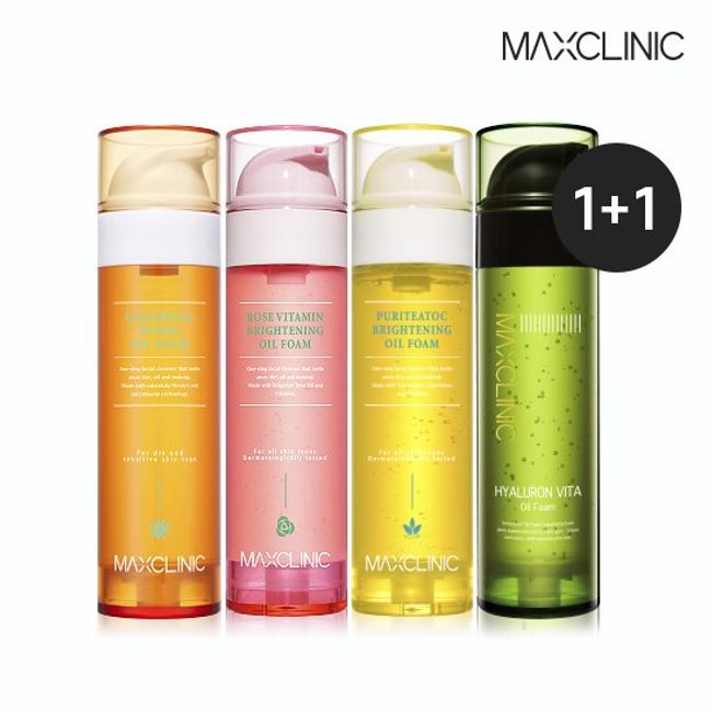 [Max Clinic] Cleansing Oil to Foam 2 Bottle Set (Choose 1)