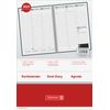 BRUNNEN Buchkalender Mod. 781 2025 | A4, Kunststoff, transparent