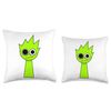 Lime from Sprunki! Throw Pillow