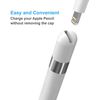 (2 pack)TechMatte 2-in-1 Cap Charging Adapter for Apple Pencil (1st Gen)