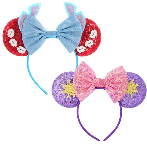 dinghaole 2 Pcs Stitch's big ears Mouse Ears Headband Accessory Holiday Party Birthday Party Cosplay Accessories for Adults/Children