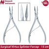 Virtus Splinter Forceps 6" Straight Serrated Surgical & Veterinary Tools 2 Pcs