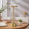 Gold Brushed LED Desk Lamp with Touch Control, 3 Color Modes, Dimmable, Built-In