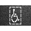StencilBOY Wheelchair User with Frame, Floor Marking Template