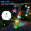 Solar Wind Chimes Light LED Garden Color Changing Hanging Butterfly 2PACK