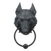 Wolf Moonlit Gargoyle Door Knocker Metal Ring Knocker Ball Sculpture