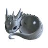 Generisch Drachen Halter für Google Nest Mini & Home Mini, Dragon Decor (Schwarz)