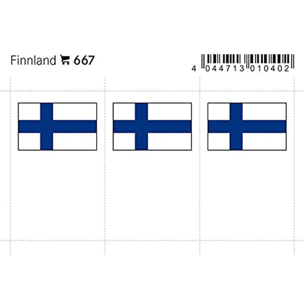 Lindner 667 Color flag-page: Finland