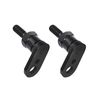 Black Turn Signal With Relocation Bracket Swivel Kit For Harley Dyna Fatboy Softail