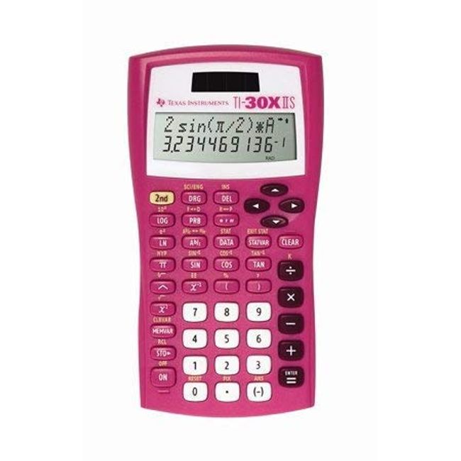 Texas Instruments TI-30X IIS Scientific Calculator, Pink