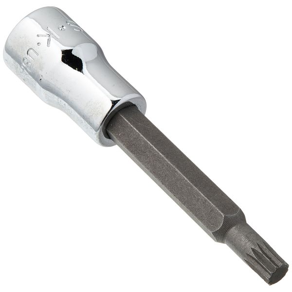 SK Tools USA 3/8" Drive, 6MM, Long Chrome Triple Square Bit Socket | 45436