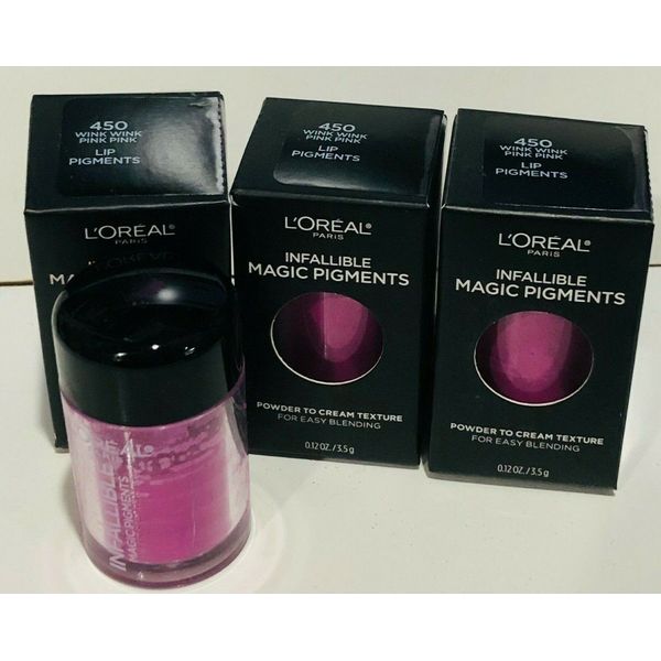 L’Oréal Infallible Magic Pigments # 450 WINK WINK PINK PINK 3X Loose LIP PIGMENT