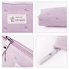 Fyfjur Small Make Up Bag, 4 Pcs Canvas Travel Makeup Bag, Multi-Functional Makeup Bag Small, Small Toiletry Bag for Women Girls Vacation Travel