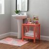 Pemberly Row Mid Century Wood End Table in Coral