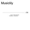 Musiclily Plastic Guitar Binding 1650 * 6 * 1.5mm,Black
