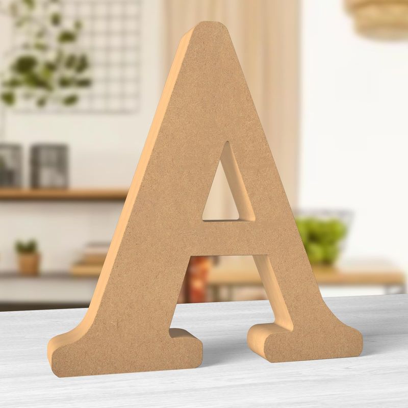 Aruatu 12 Inch Balsa Wooden Letters Unfinished Wood Letter for Wall ...