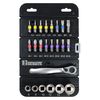 Bigman ATS-132 Ratchet Tool, 23-Piece Set, Ratchet Handle, Bit, Socket