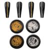 Nail Parts Chain 4 Pieces Gold Silver Nail Chain Extra Fine Nail Ball Chain Cuttable Gel Nail Chain Nail Art Parts Crafts Handmade Decor Parts Accessories