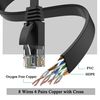 Black Cat6 Ethernet Cable - 50m Extra Long Slim Network Gigabit 250Mhz LAN Patch Cable for Modem Router