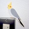 Wall Decals Bird Life Color "cockateal Gray"