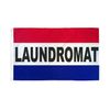 LAUNDROMAT RWB BUSINESS POLY 3' X 5' FLAG 100D FABRIC
