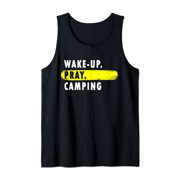 Wake Up, Pray, Camping - Novelty Hobby Tank Top