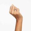 Swarovski Dextera ring, White, Gold-tone plated