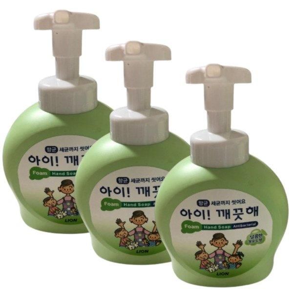 [Shinsegae Mall] Kids Clean Green Grape Flavor 490ml x 3 Containers Pumping Foam