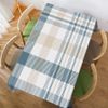 Walmsco Tablecloth Cyan Plaid Checkered Pattern Decor For Dining Room Kitchen Rectangular Table Cover 132 * 178cm