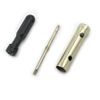 5x Motorcycle Tool Kit Screwdriver Spanner Spark Plug Socket Wrench+Storage Bag