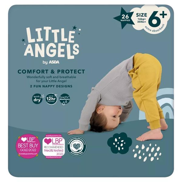 ASDA Little Angels Size 6+ Nappies 26 Pack