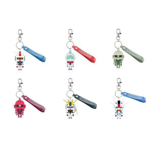 Bandai Spirits Mascot Key Chain, 3D Rubber Mascot Key Chain, Complete Set