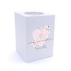 Personalised Baby Shower Heart Design Tea Light Holder