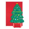Hallmark Open Christmas Card - Contemporary 3D Pop Up Tree Design